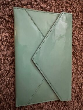 Tiffany & Co. Leather Tiffany Blue Patent Leather Snap Pouch